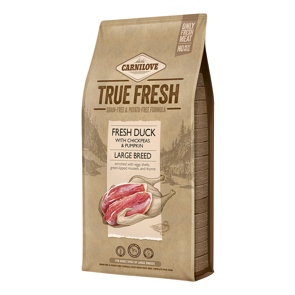 Carnilove I True Fresh Ankka | Koiran kuivaruoka isoille roduille