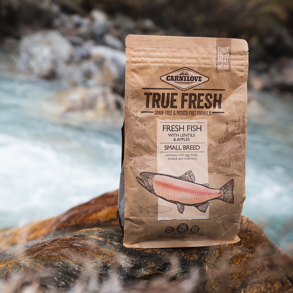 Carnilove true fresh kala pienirotuisille koirille