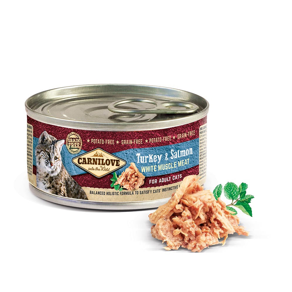 Kissan märkäruoka - Kalkkuna & lohi